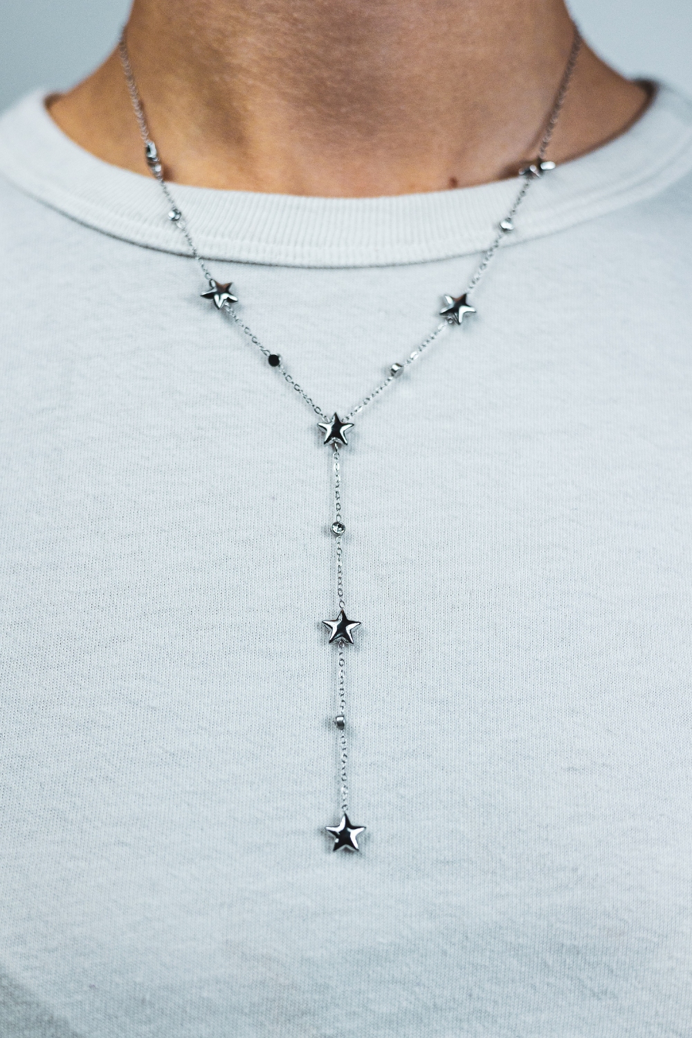 STELLE CADENTI – Collana a Y con charm
