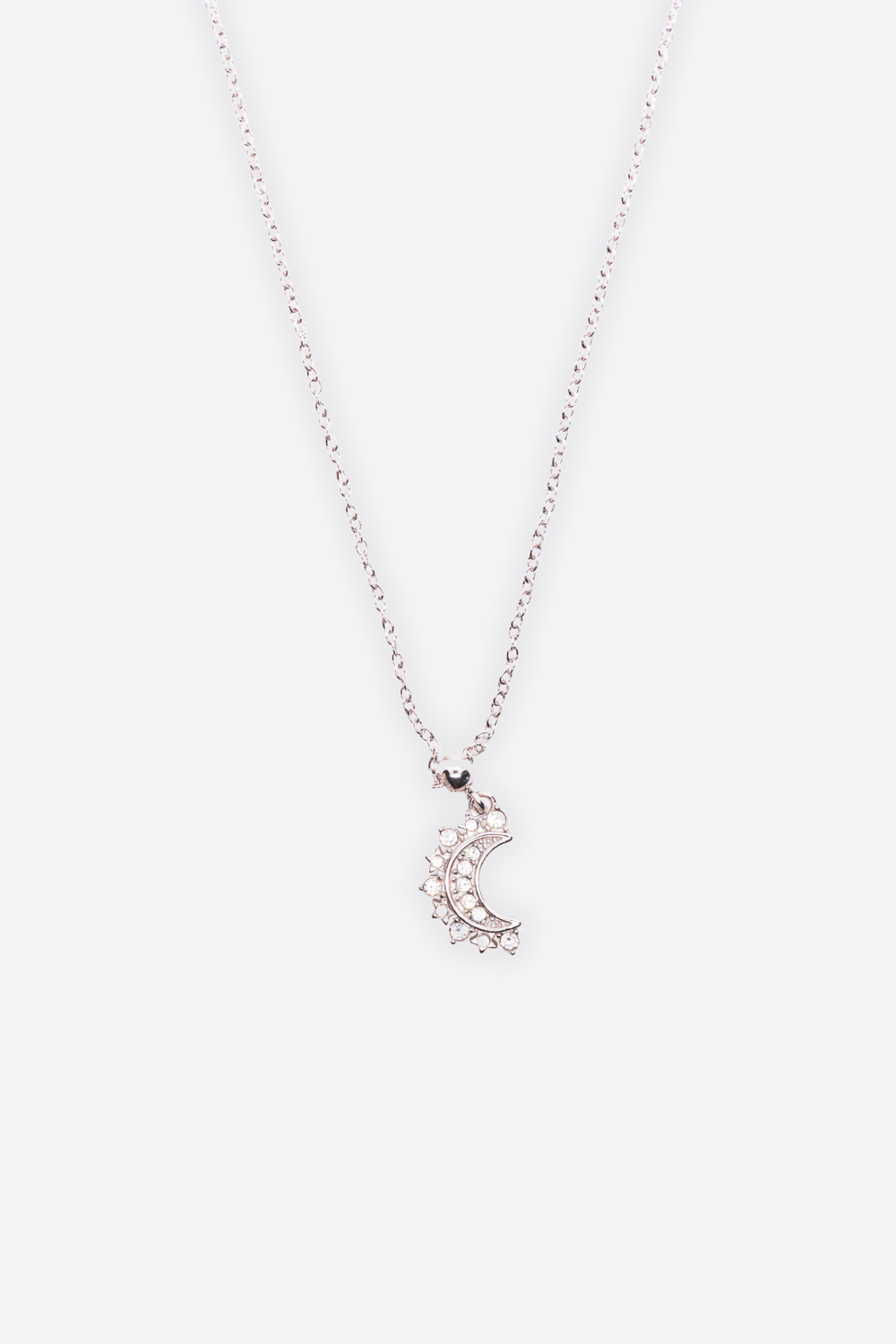 LUNA DI CRISTALLO – Collana con pendente a mezzaluna