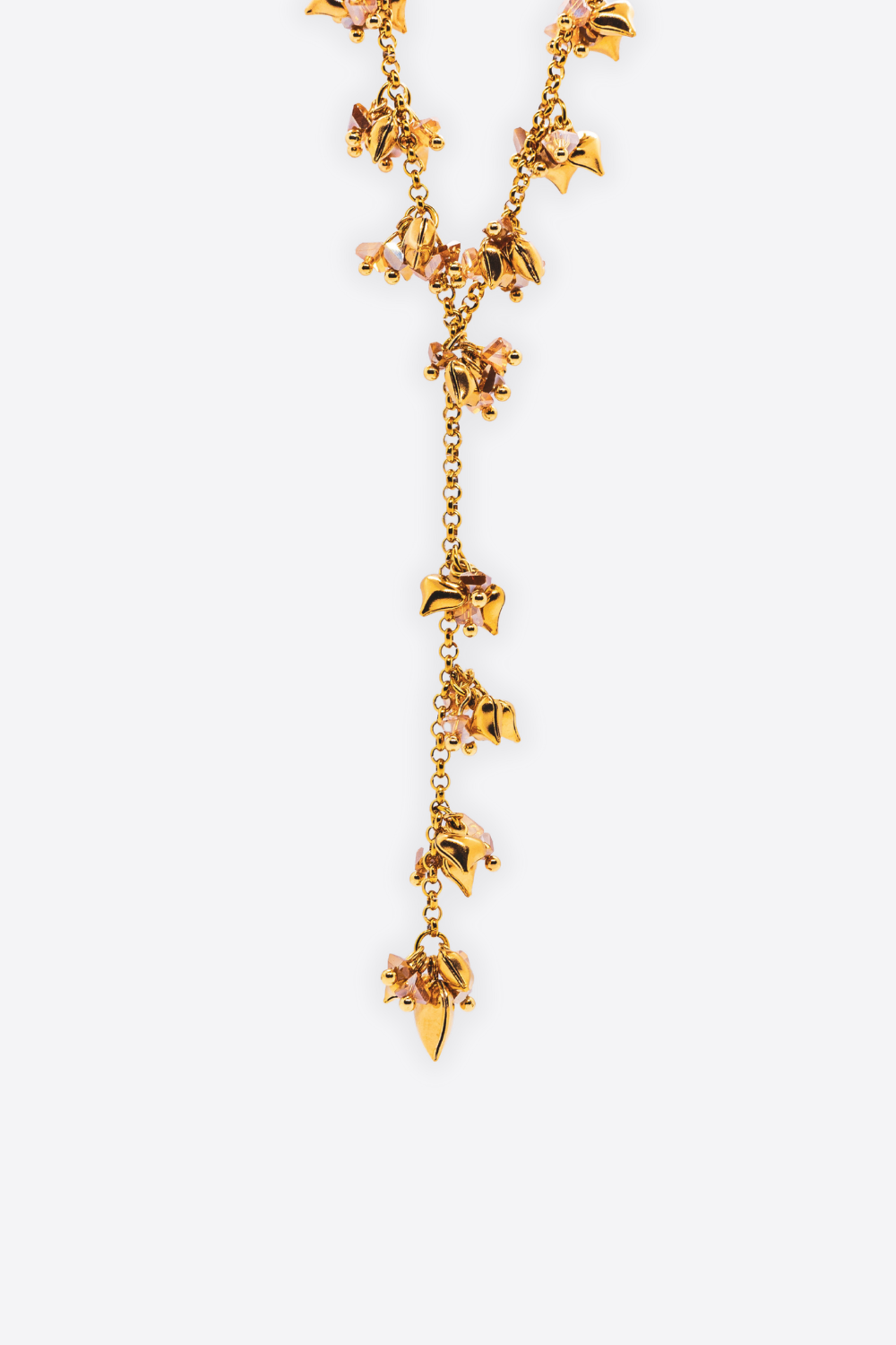 FOGLIE ROSA – Collana Lunga